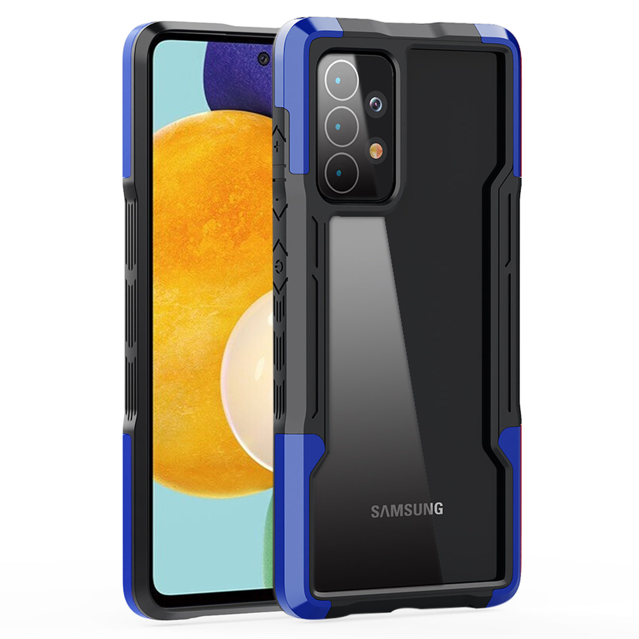 Shockproof Excellent Grip with Silky Feeling for Samsung Galaxy A52/5G In Blue - Premium & Reliable