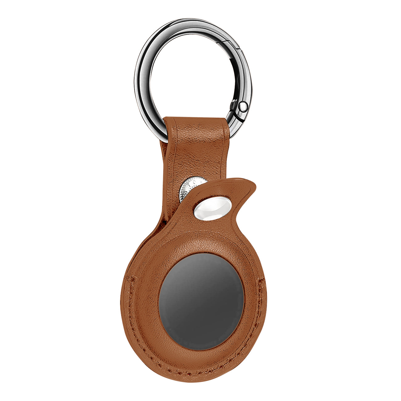 Leather Protective Case for Apple AirTag In Brown - Premium & Reliable