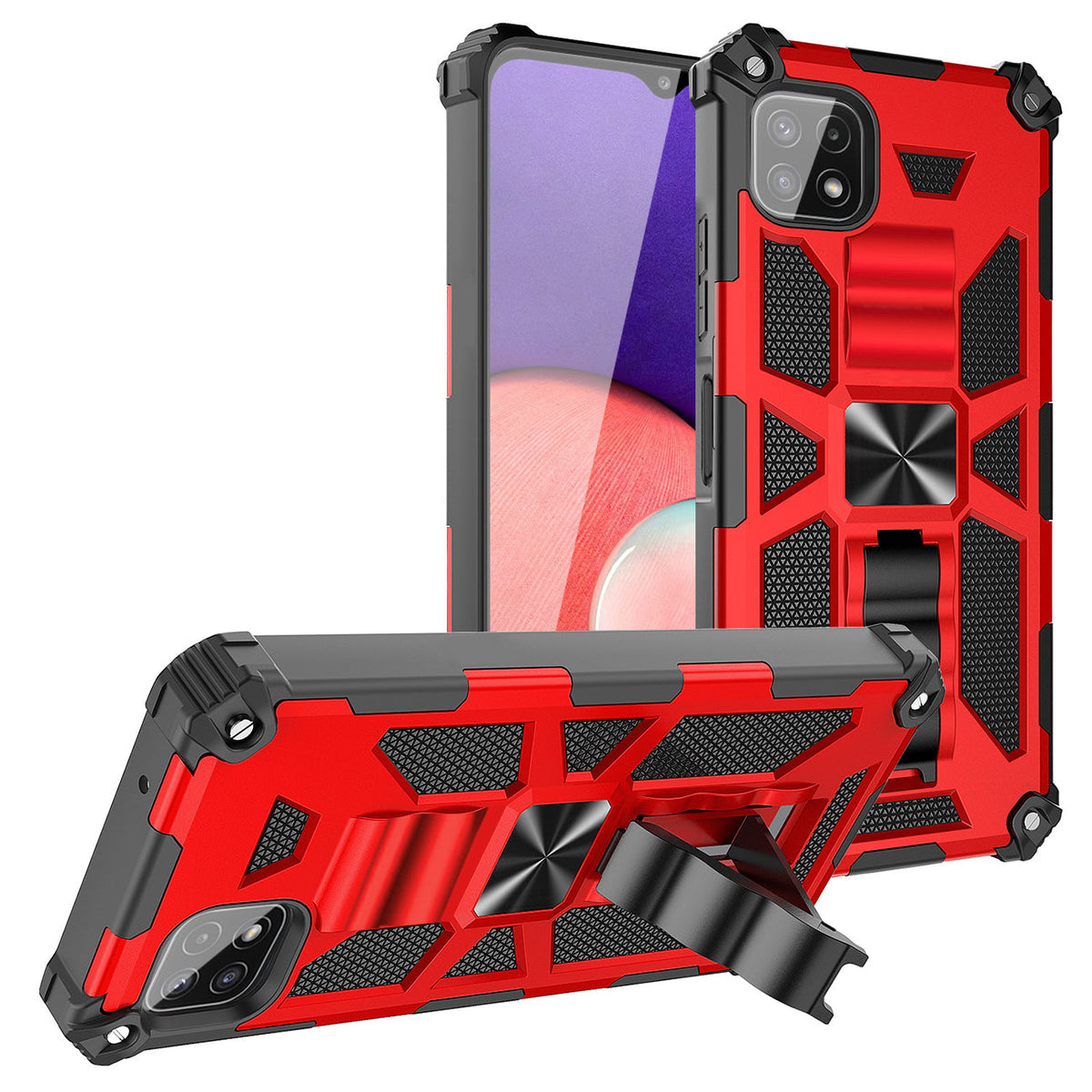 Built-in Kickstand TPU Case with Magnetic Mount for SAMSUNG GALAXY A22 5G in Gold - Premium & Reliable