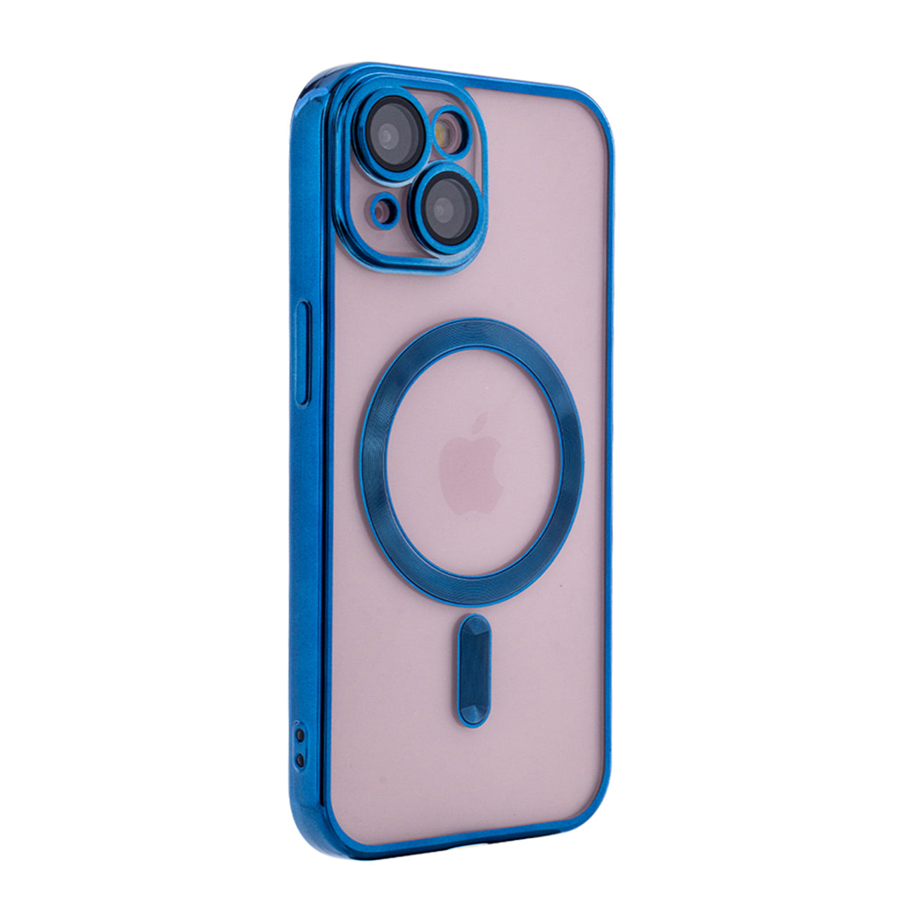 iPhone 15 Compatible Magnetic Wireless Charging TPU Bumper Case For iPhone 15 In Blue - Ultra-Slim Protection by