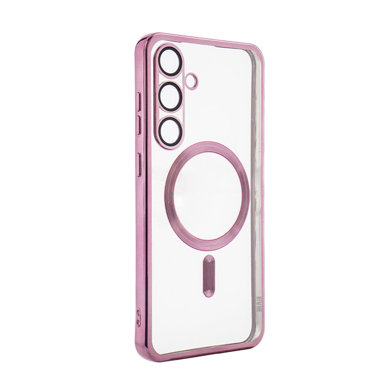 SAMSUNG S24 Compatible Magnetic Wireless Charging TPU Bumper Case For SAMSUNG S24 Plus In Pink - Durable Protection by
