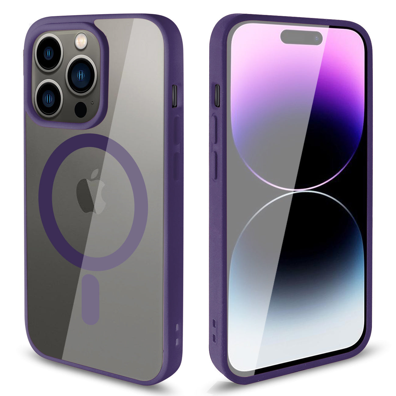 iPhone 14 Pro Compatible Transparent Back Cover Phone Shell fashion design magnetic 2 in 1 mobile phone case for iPhone 14 Pro - Crystal Clear Protection by