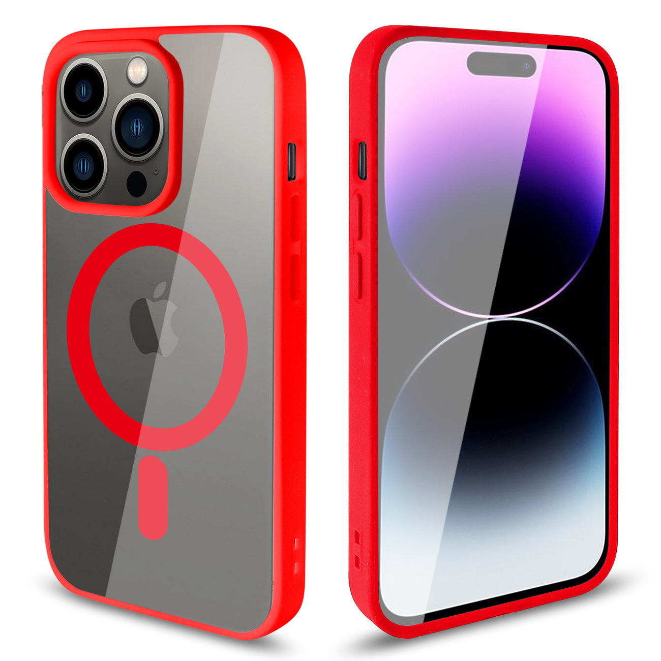 iPhone 14 Pro Compatible Transparent Back Cover Phone Shell fashion design magnetic 2 in 1 mobile phone case for iPhone 14 Pro - Heavy Duty Protection by