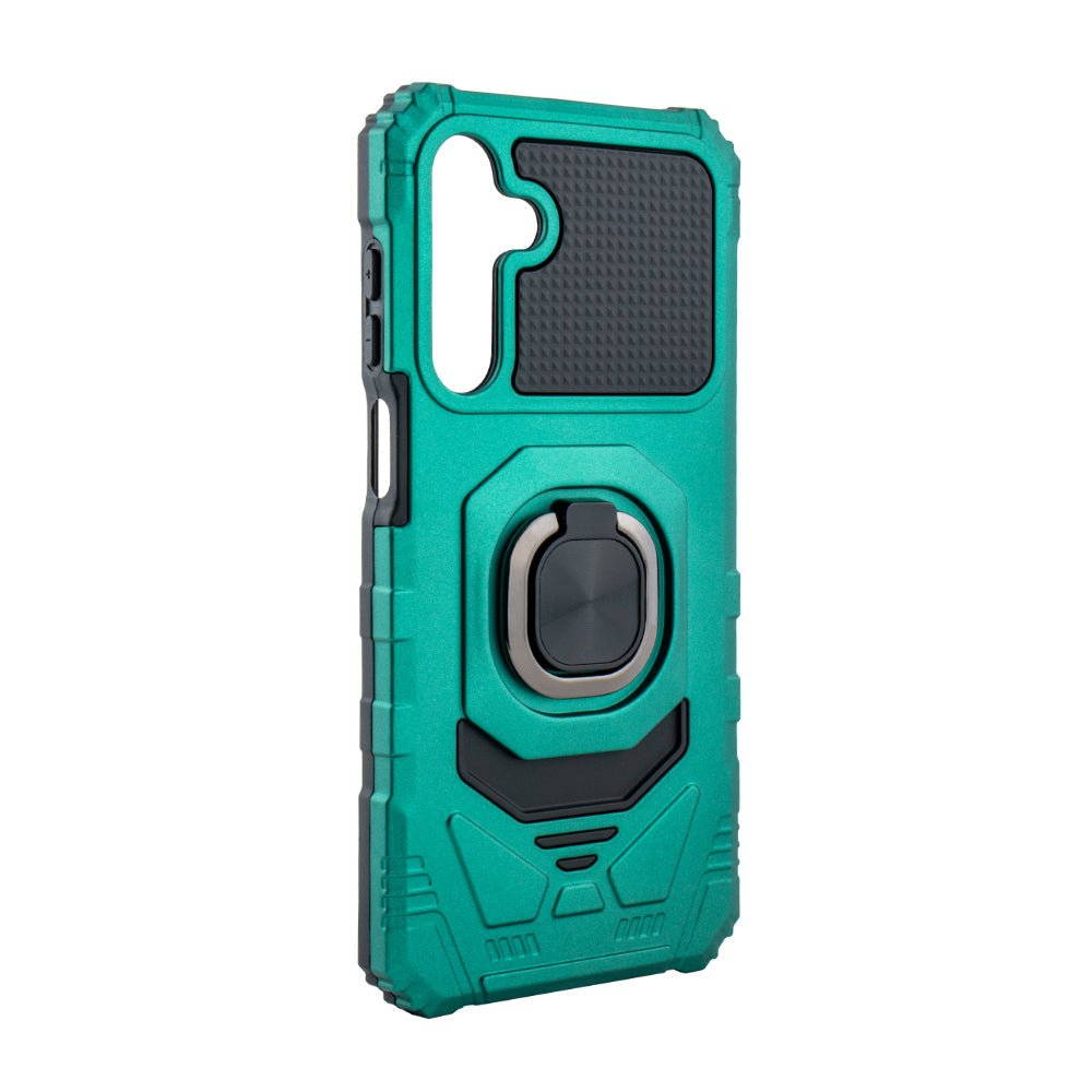 Kickstand Ring Holder TPU Shockproof Case for Samsung Galaxy A16 in GREEN - Shockproof & Reliable