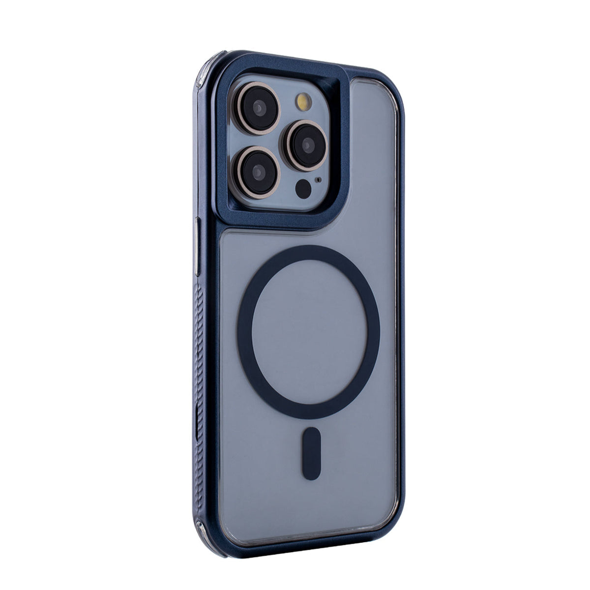iPhone 15 Pro Compatible Heavy Duty 3-in-1 Hybrid Shockproof Anti-Fall Protective Magnetic Case for iPhone 15 Pro in Blue - Heavy Duty Protection by