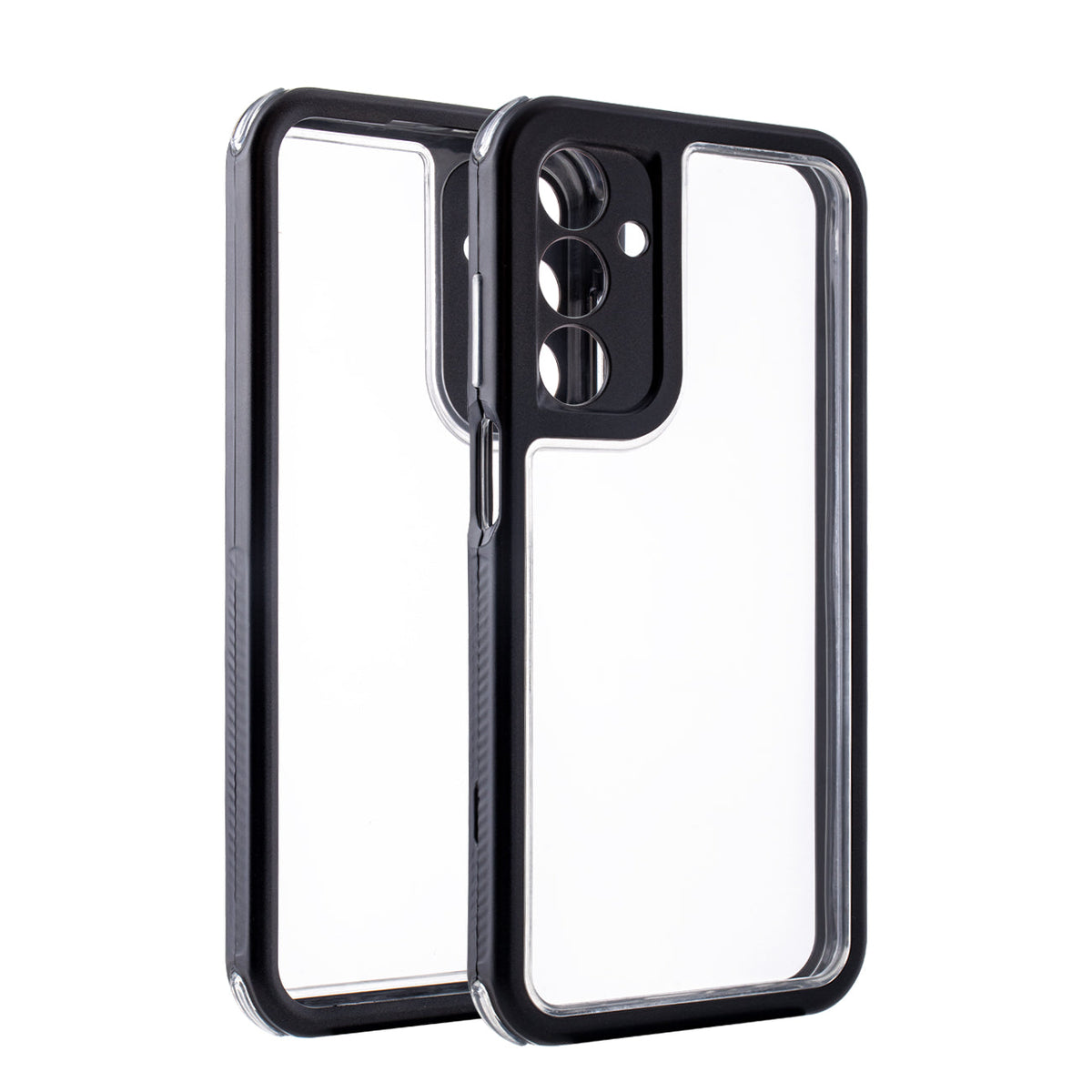 Heavy Duty Transparent Shockproof Protection 3-in-1 Hybrid Protective Case For GALAXY A25 5G In Black - Ultra-Slim & Reliable