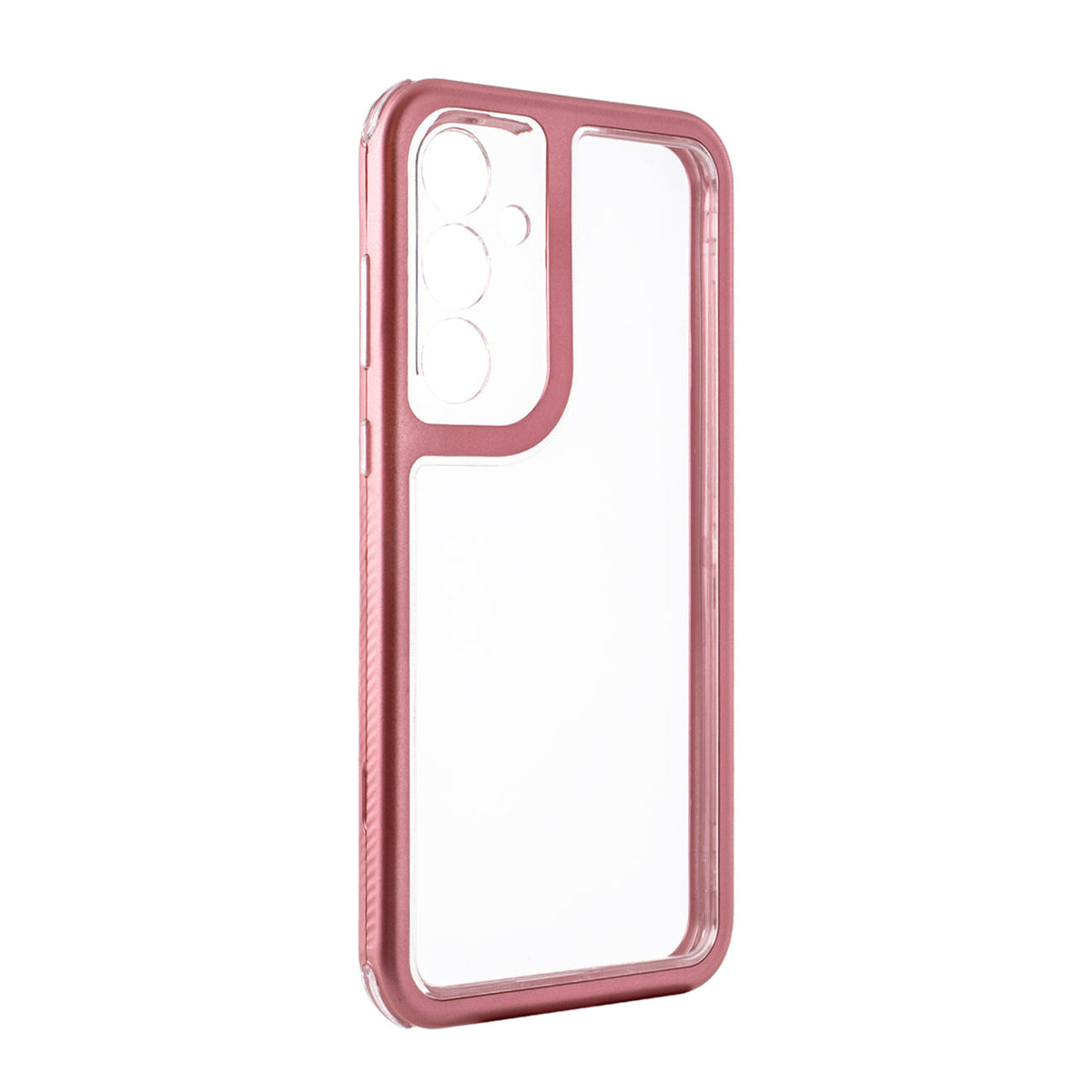 Heavy Duty Transparent Shockproof Protection 3-in-1 Hybrid Protective Case For GALAXY A55 5G In Pink - Durable & Reliable