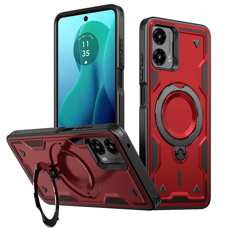 360¡ã Rotating Magnetic Versatile Stand Red Compatible with SAMSUNG A07,PC73-SAMA07-4GRD - Premium & Reliable