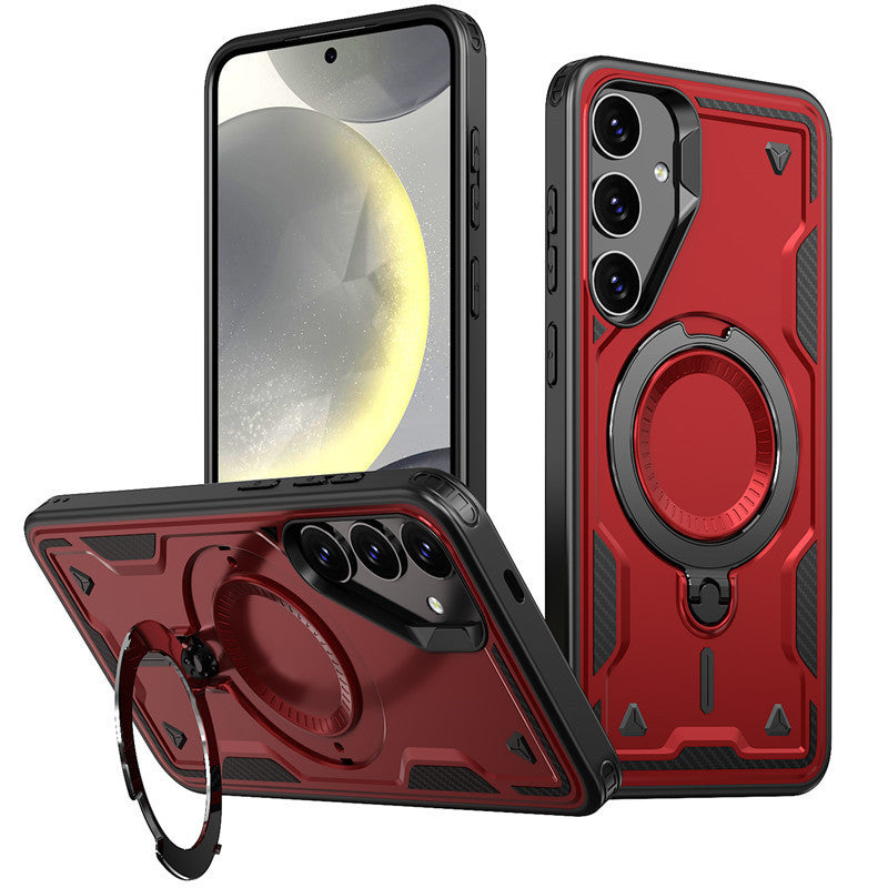 360¡ã Rotating Magnetic Versatile Stand Red Compatible with SAMSUNG A36, PC73-SAMA36RD - Ultra-Slim & Reliable