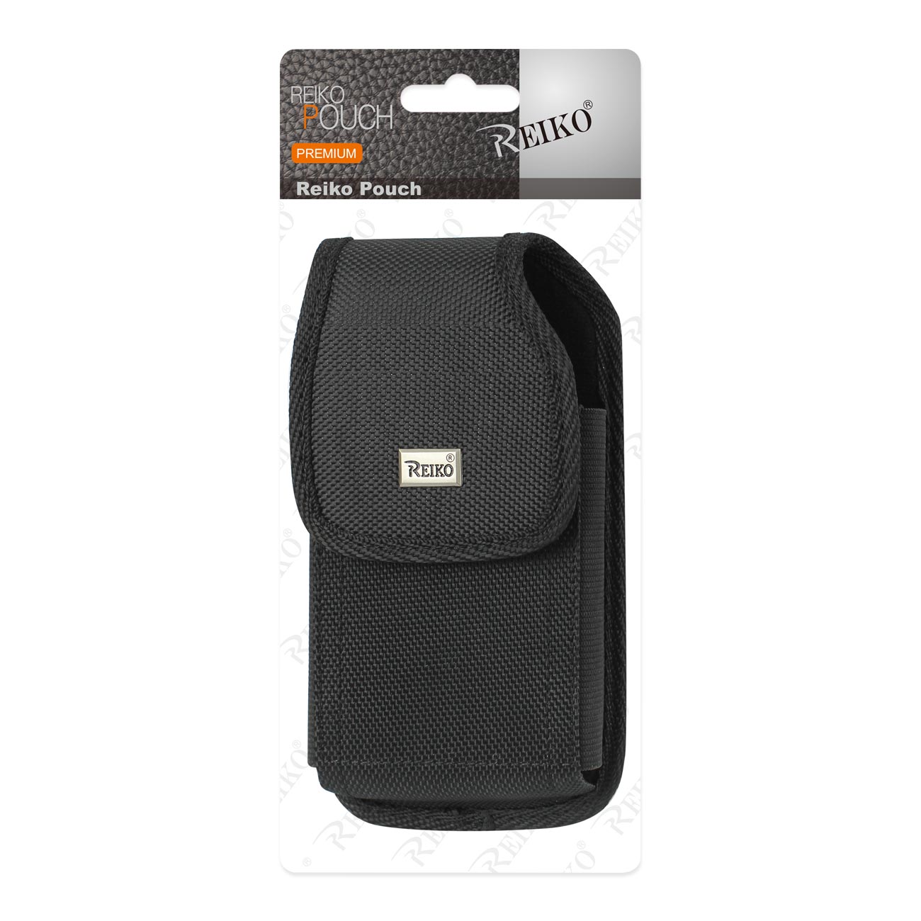 Vertical Rugged Pouch With Metal Belt Clip In Black (6.1X3.2X0.7 Inches) - Heavy Duty & Reliable