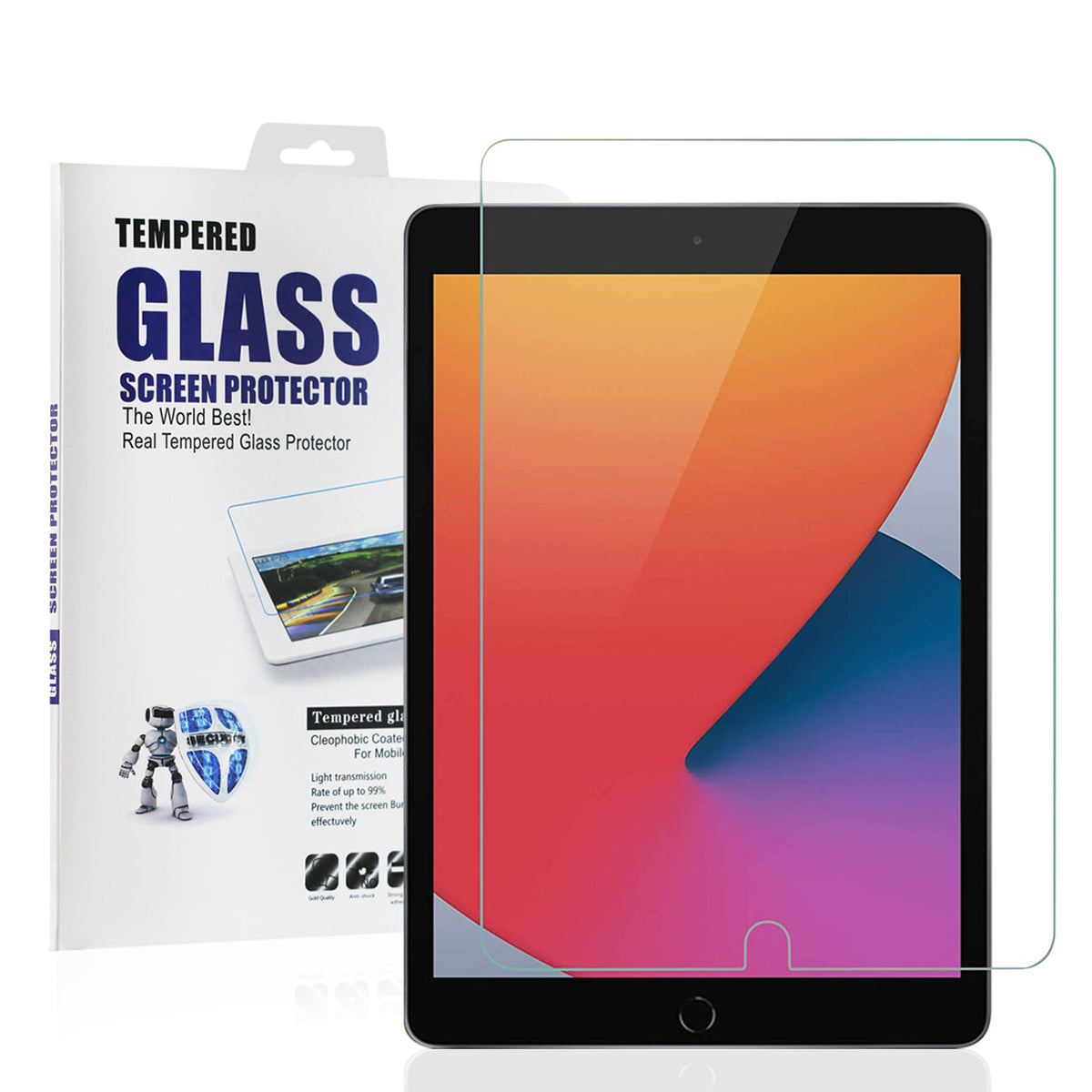 APPLE IPad 7 (7th Generation, 10.2̢‰âÂ? 2019) / iPad Air 3 (3rd Gen 10.5, 2019), iPad Pro 10.5 (2017)2.5D Super Durable Glass - Heavy Duty & Reliable