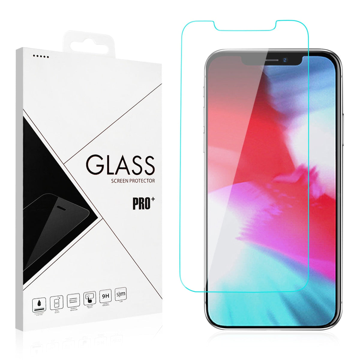 IPHONE 12 Compatible SCP12B-IPH2061: APPLE IPHONE 12/12 PRO 6.1 INCH 2.5D Super Durable Glass - Heavy Duty Protection by
