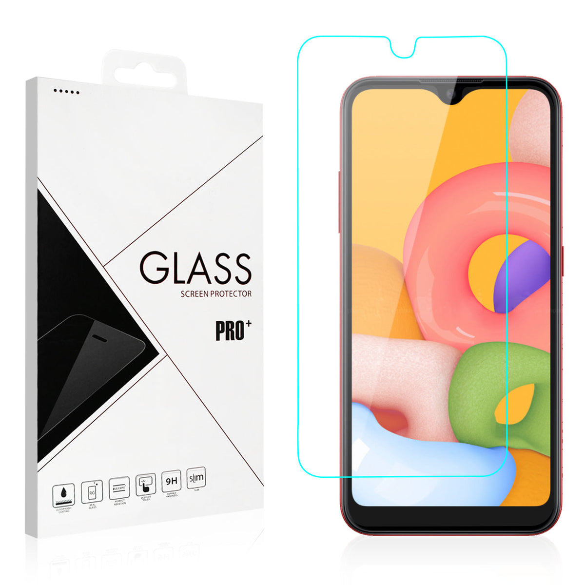 SAMSUNG GALAXY A01 2.5D Super Durable Glass - Durable & Reliable