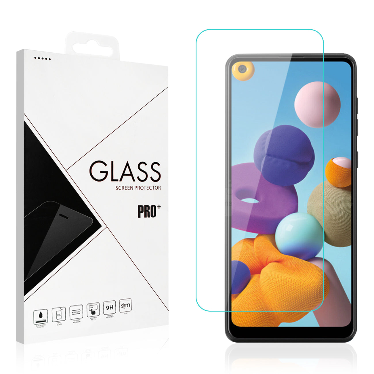 SAMSUNG GALAXY A21 2.5D Super Durable Glass - Heavy Duty & Reliable