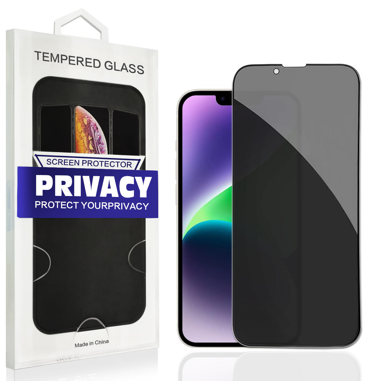 iPhone 16 PRO Compatible SCP16-IPH16PROBK Apple iPhone 16 PRO Privacy Screen Protector In Black - Premium Protection by