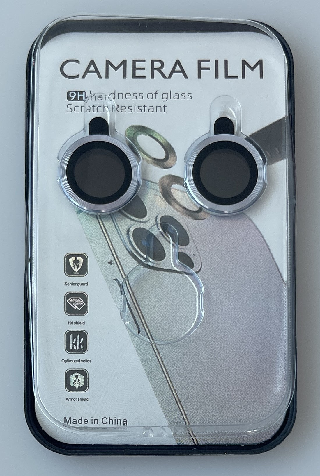 iPhone 15 Compatible SCP25B-IPH15-15PLUSBL Camera Protector for iPhone 15/15 PLUS in Blue - Durable Protection by