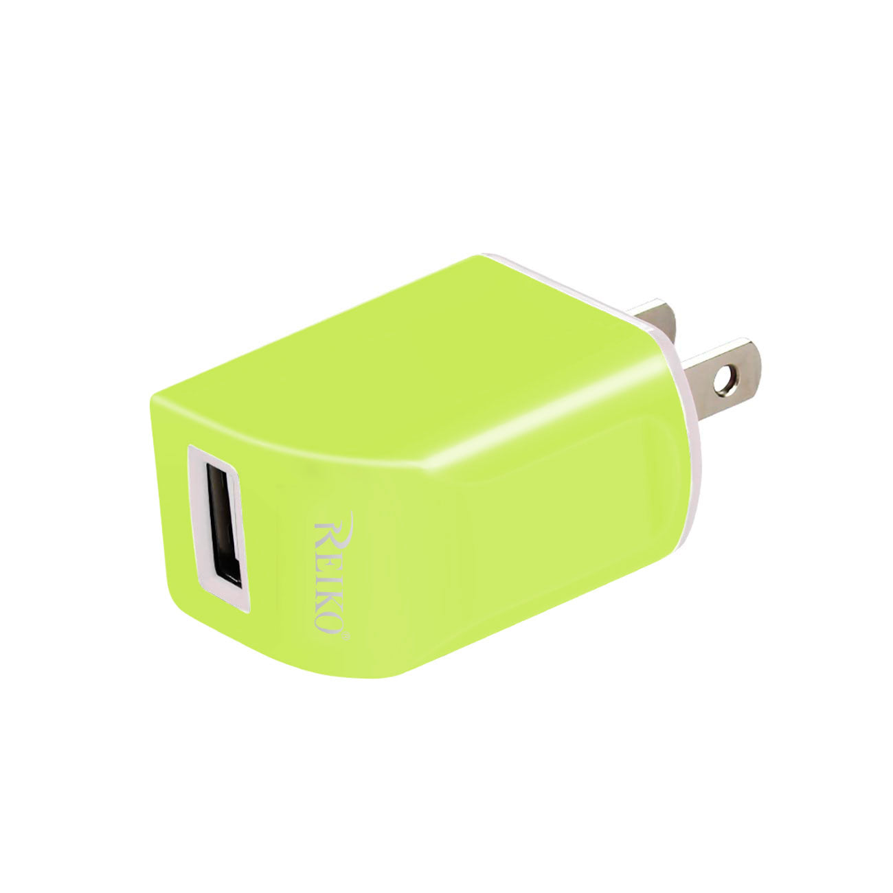 1 AMP Dual Color Portable Travel USB Adapter Charger InåÊGreen - Heavy Duty & Reliable