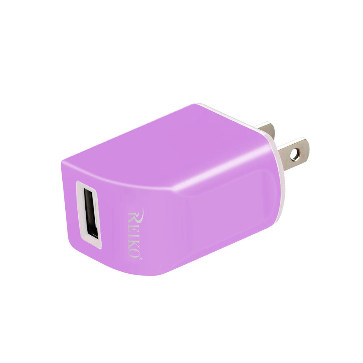 1 AMP Dual Color Portable Travel USB Adapter Charger InåÊPurple - Ultra-Slim & Reliable