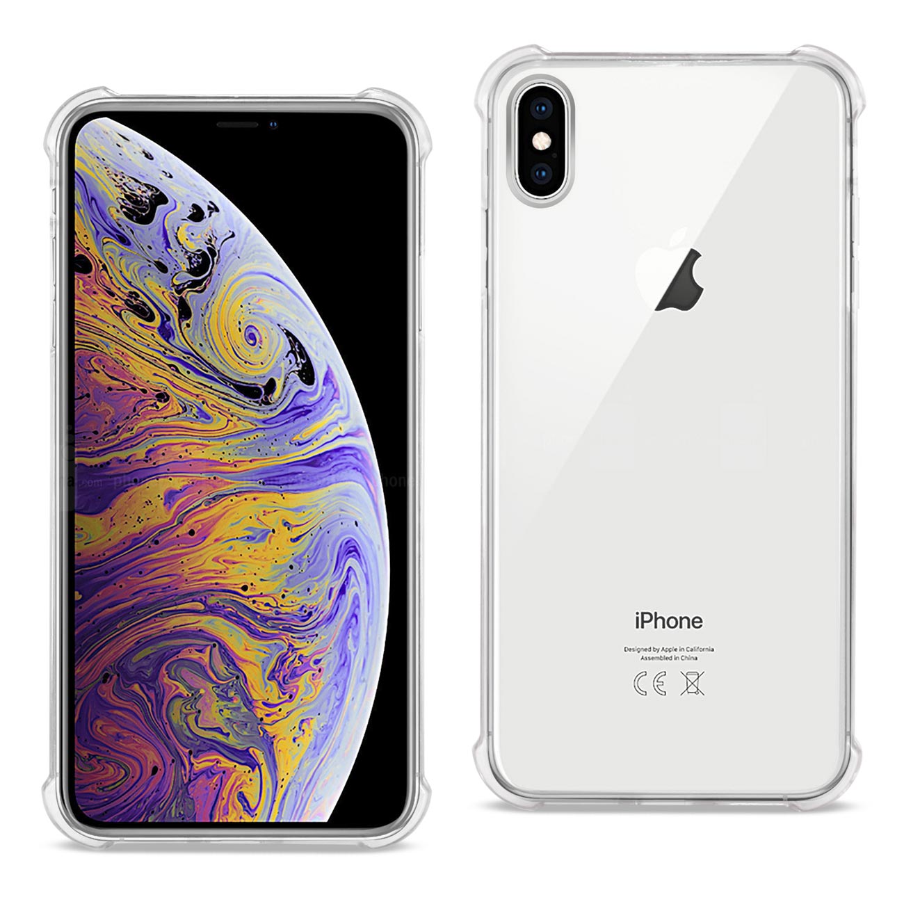 iPhone XS Max Clear Bumper Case With Air Cushion Protection In Clear - Ultra-Slim & Reliable