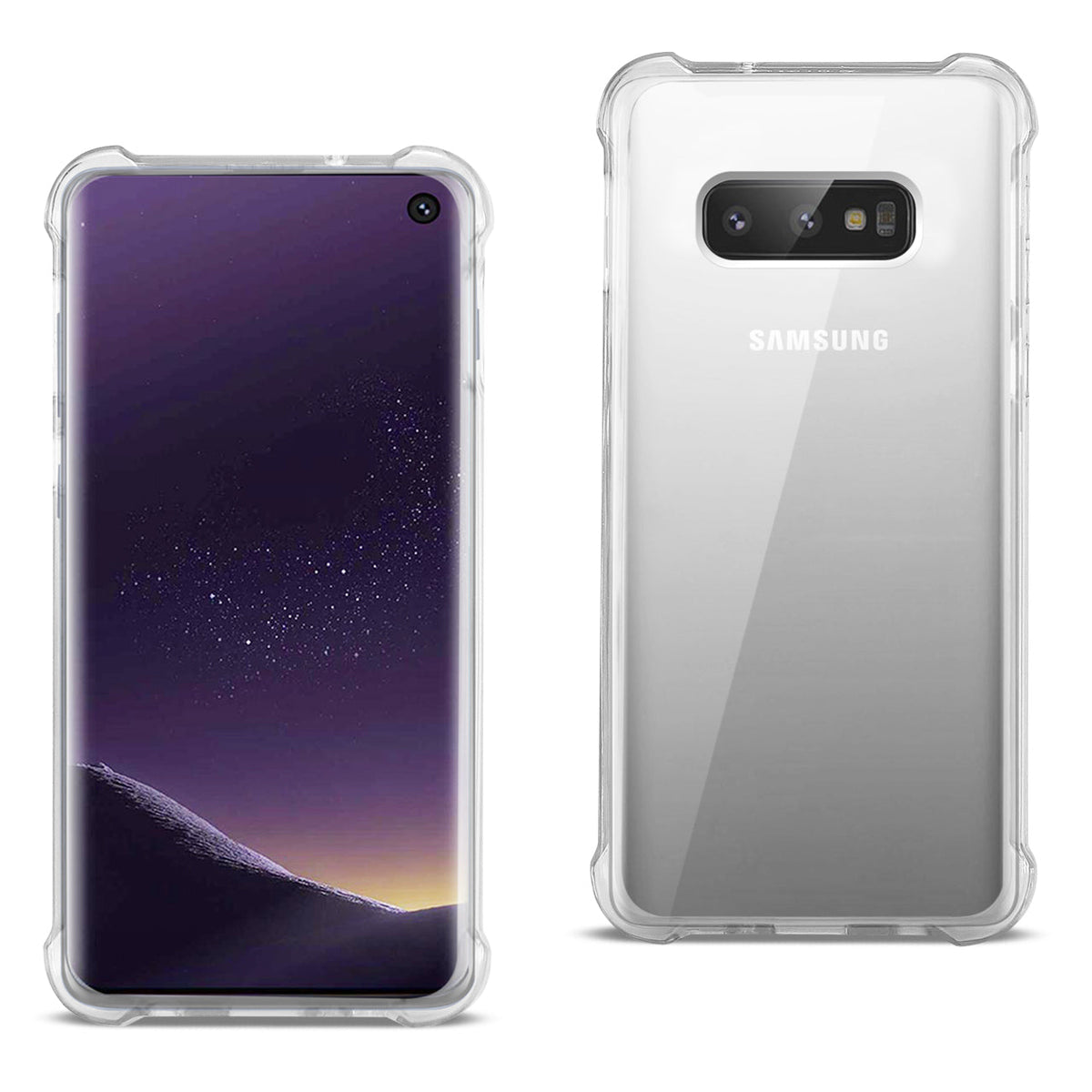 SAMSUNG GALAXY S10 Lite(S10e) Clear Bumper Case With Air Cushion Protection - Ultra-Slim & Reliable