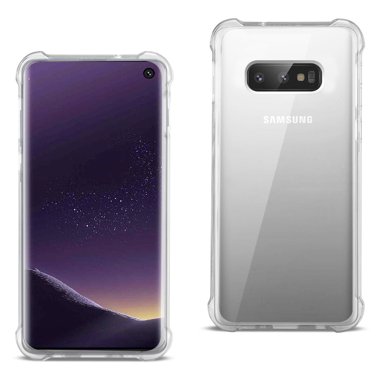 SAMSUNG GALAXY S10 Lite(S10e) Clear Bumper Case With Air Cushion Protection - Ultra-Slim & Reliable