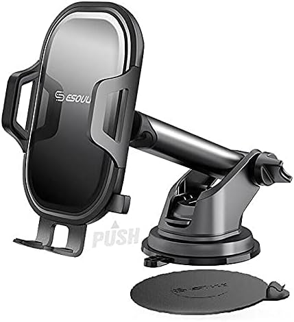 Universal One-Touch Secure Extend Sliding Arm Car Mount Phone Holder Sticky Pad - Durable & Reliable