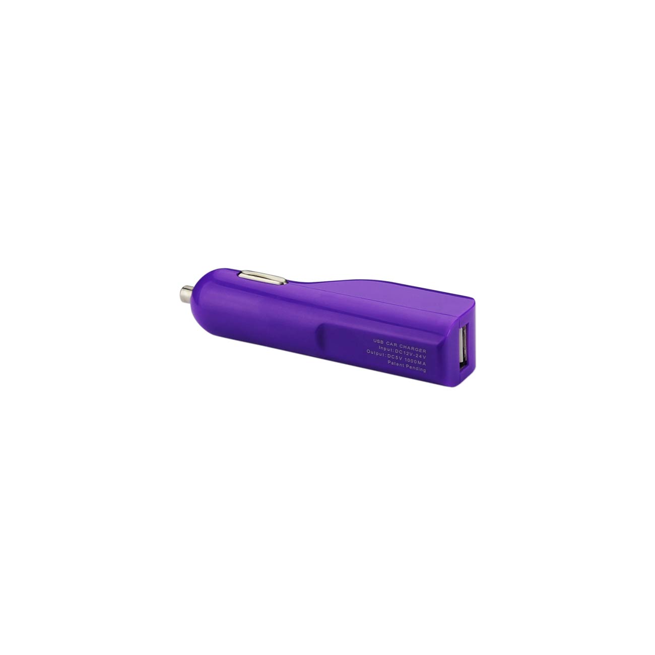 MICRO USB 1 AMP CAR CHARGER IN PURPLE - Shockproof & Reliable