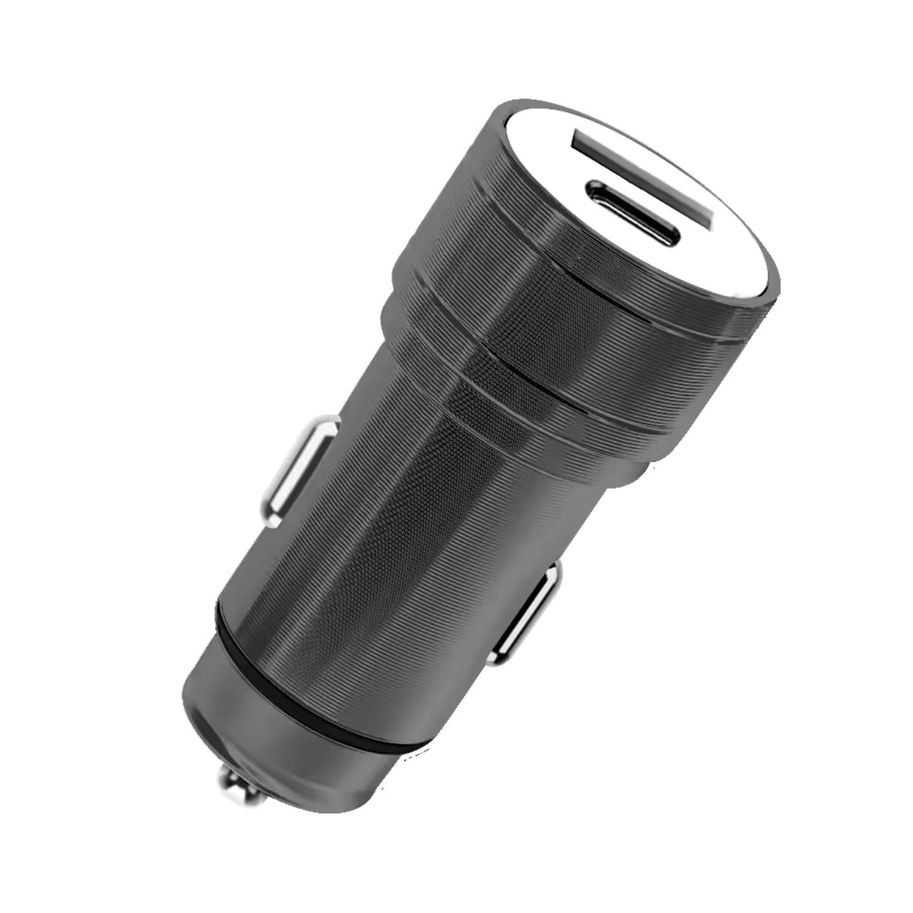 Power Delivery Dual Ports of USB and Type-CCar Charger/ Adapter In Black (12pcs) - Shockproof & Reliable