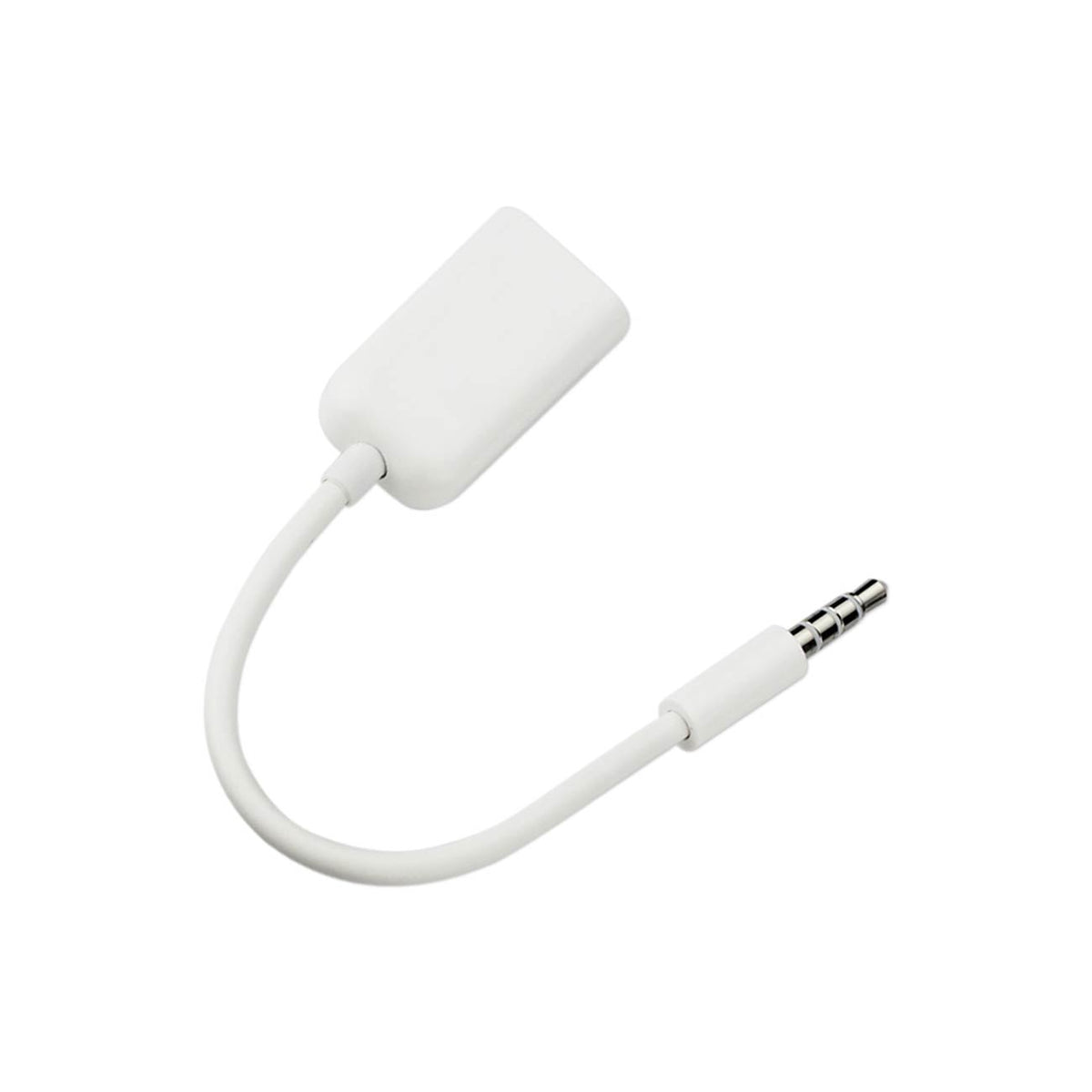 MALE TO DUAL STEREO AUDIO CABLE 3.3FT IN WHITE - Heavy Duty & Reliable