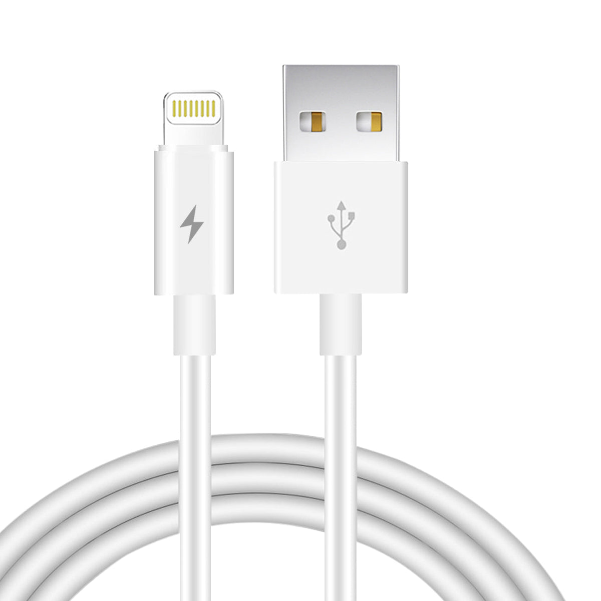 6 FT PVC Material 8PIN USB 2.0 Data Cable In White in simple packaging-DC27A-6FT8PWH - Premium & Reliable