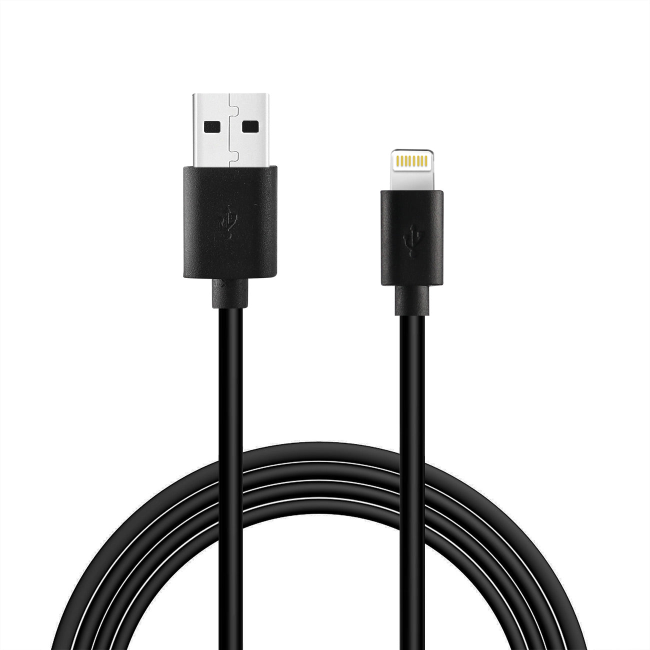 3.3FT PVC Material 8 PIN USB 2.0 Data Cable In Black And Simple Packaging-DC27A-8PBK - Heavy Duty & Reliable