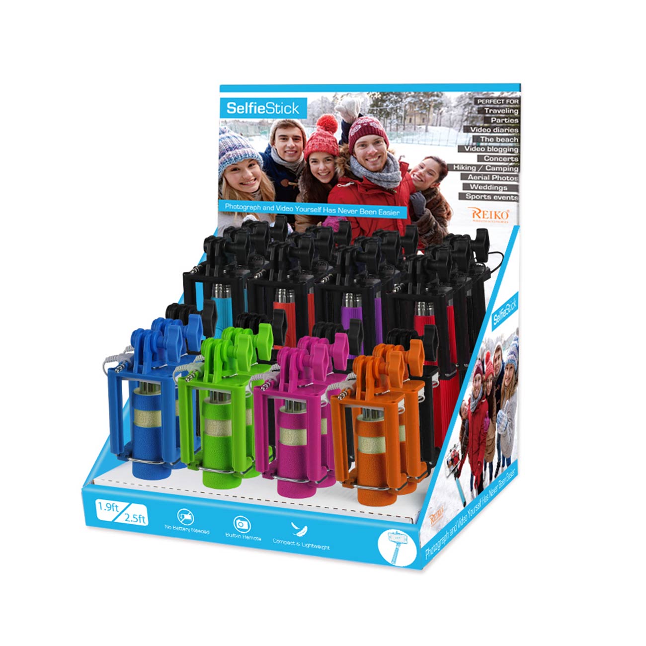 DISPLAY FOR 3.5MM WIRED MONOPOD( COME WITH 24PCS MONOPOD) - Premium & Reliable