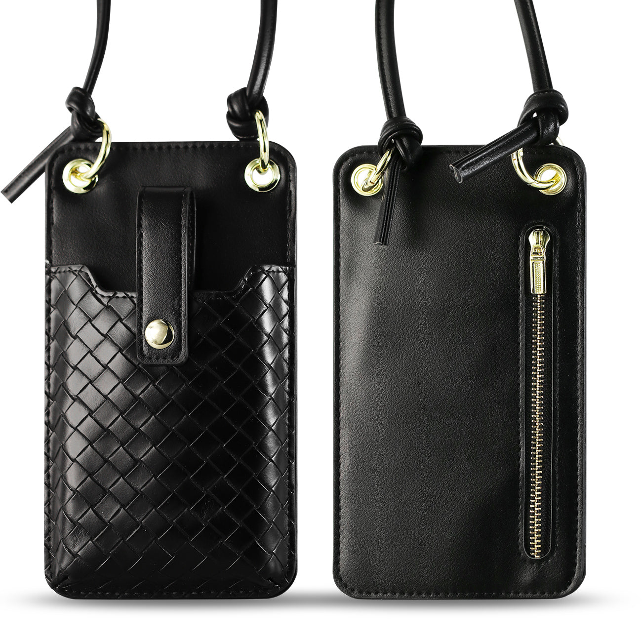 Leather Crossbody Phone Wallet Large Purse In Black•?ö7.0 INCH) - Ultra-Slim & Reliable