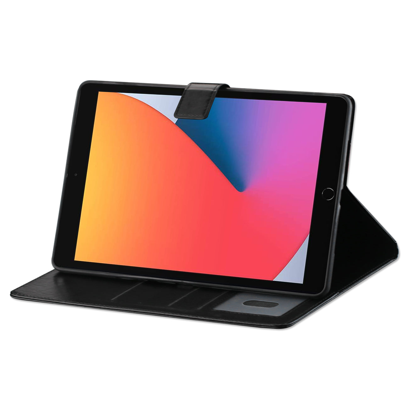 PU Leather Case (Black) For iPad 10.9 inches 2022 360 Degree Rotate Cover Stand and pencil holder - Shockproof & Reliable