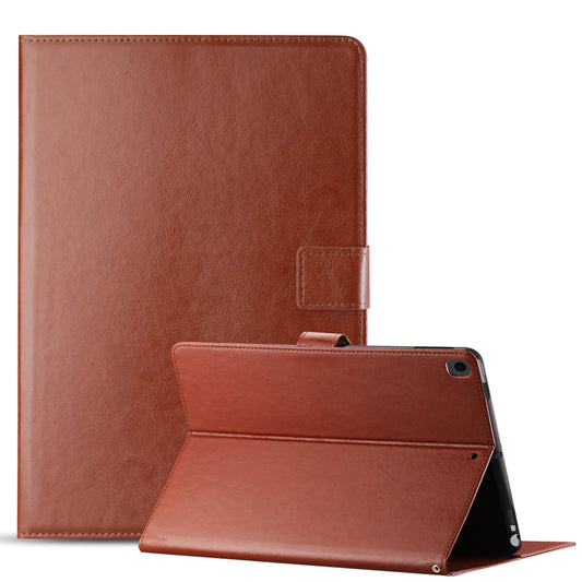 Leather Folio Cover Protective Case for 10.2" iPad 8 2020 or iPad 7 2019 In Brown - Heavy Duty & Reliable