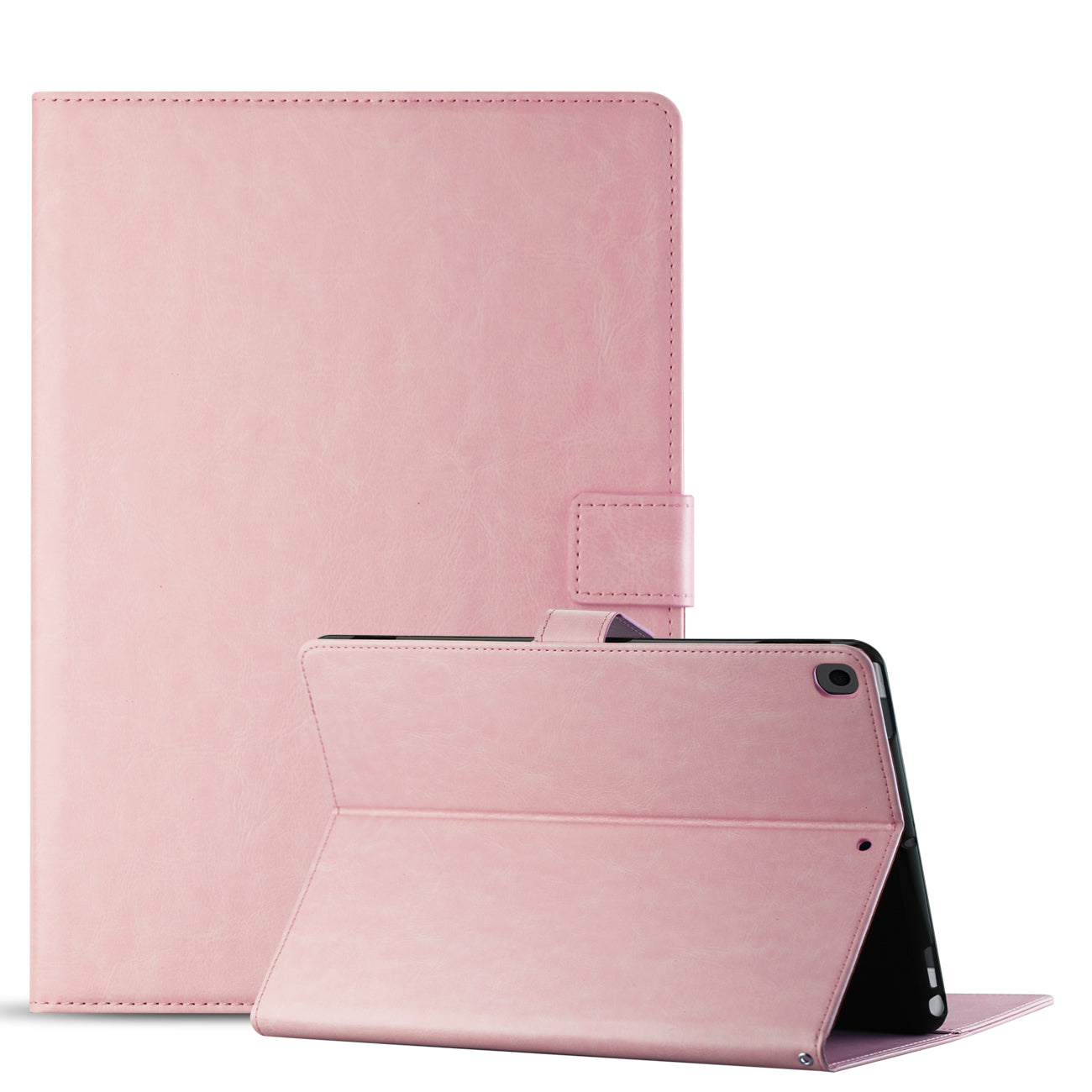 Leather Folio Cover Protective Case for 10.2" iPad 8 2020 or iPad 7 2019 In Pink - Premium & Reliable