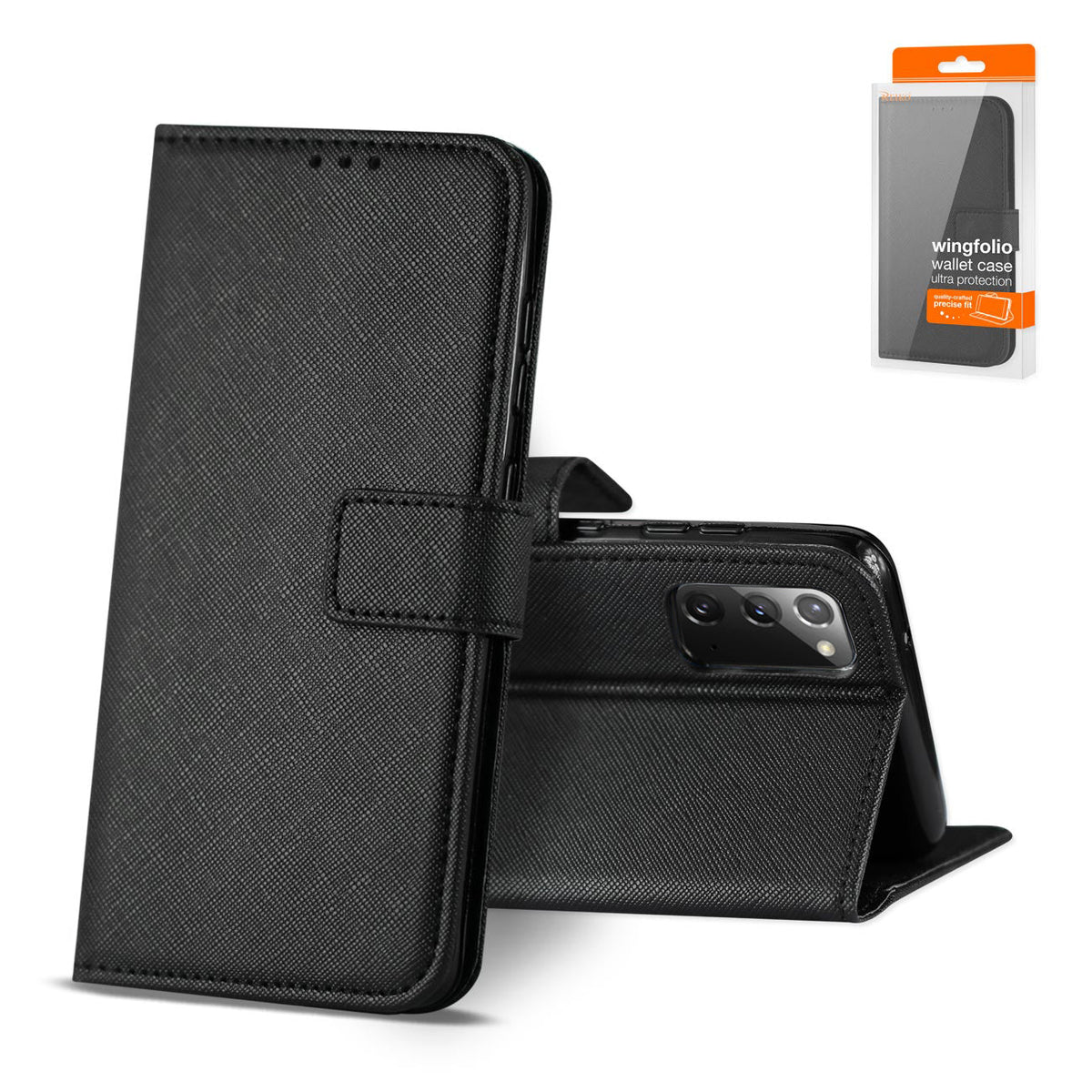 Slim Stand Case with Card Holder Slots SAMSUNG GALAXY NOTE 20 In Black - Shockproof & Reliable