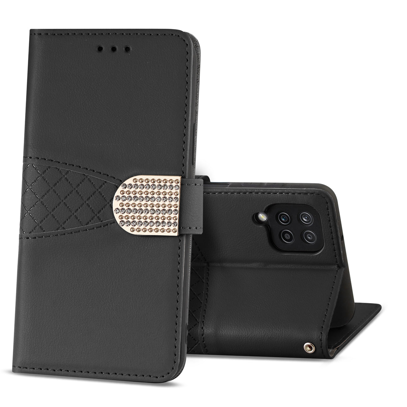 Samsung Galaxy A12 5G 3-In-1 Wallet Case In Black - Premium & Reliable