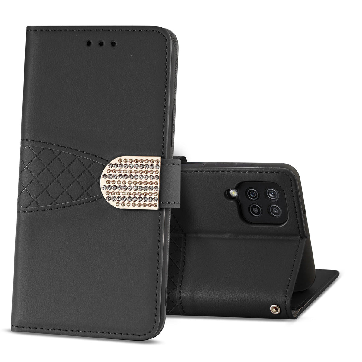 Samsung Galaxy A12 5G 3-In-1 Wallet Case In Black - Premium & Reliable