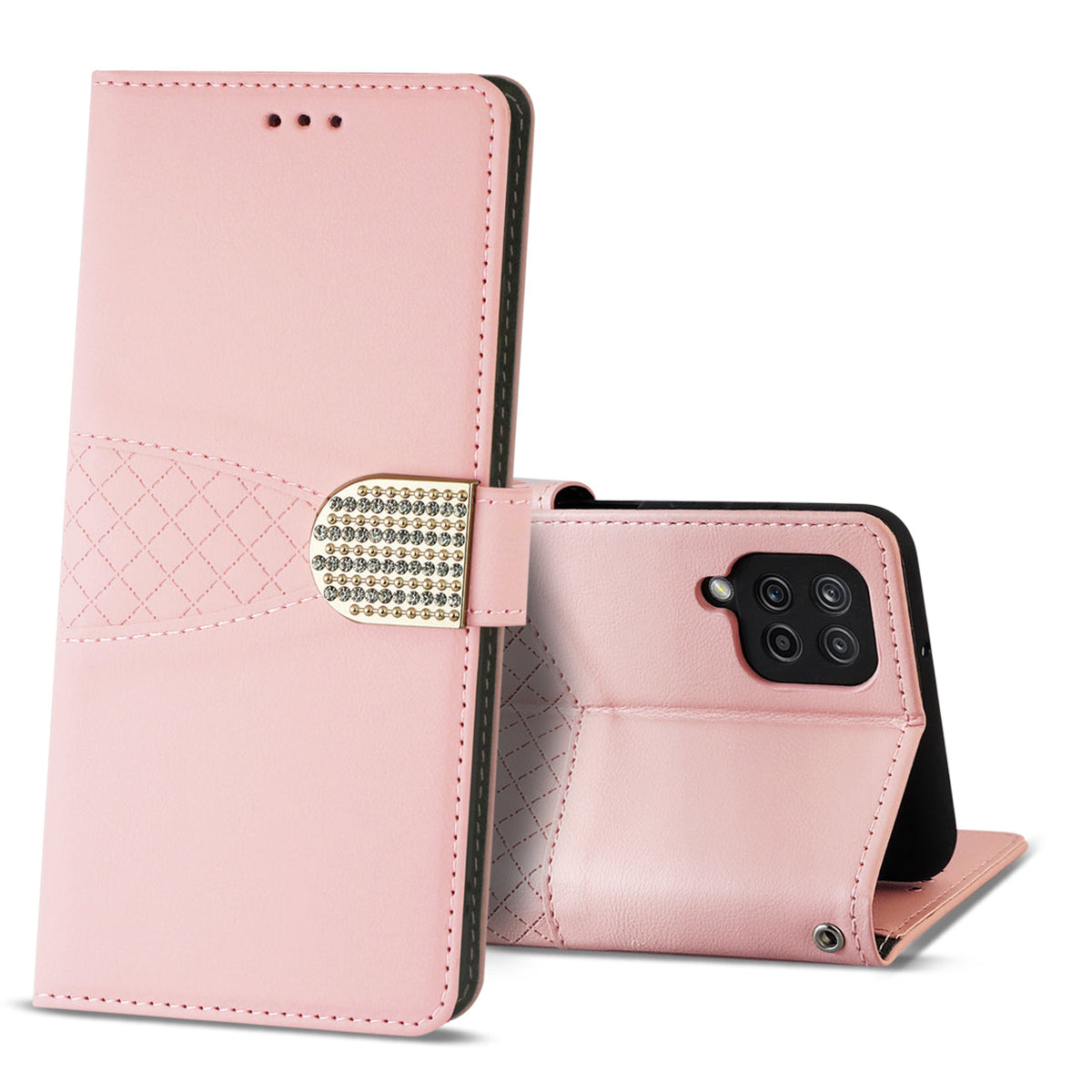 Samsung Galaxy A12 5G 3-In-1 Wallet Case In Pink - Ultra-Slim & Reliable