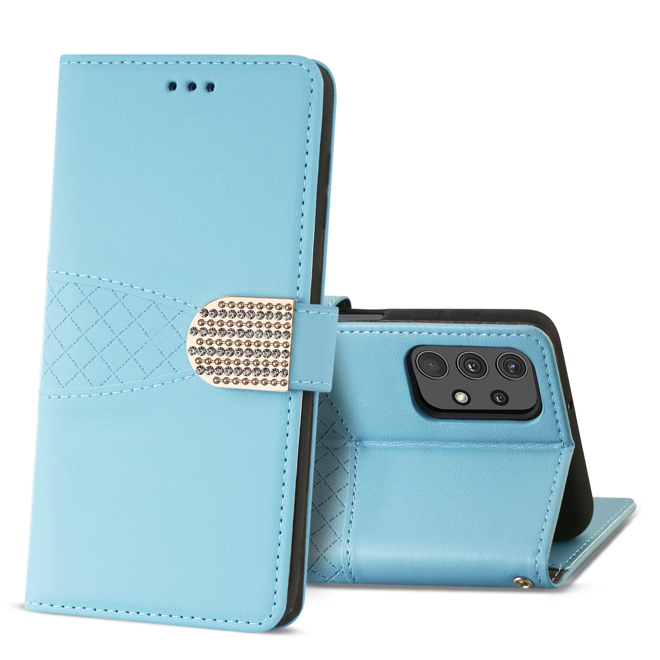 Samsung Galaxy A32 5G 3-In-1 Wallet Case In Blue - Heavy Duty & Reliable