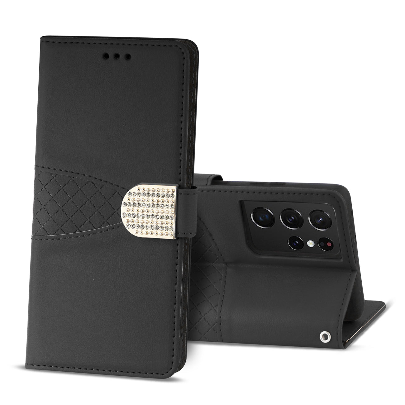 Samsung Galaxy S21 Ultra 3-In-1 Wallet Case In Black - Shockproof & Reliable