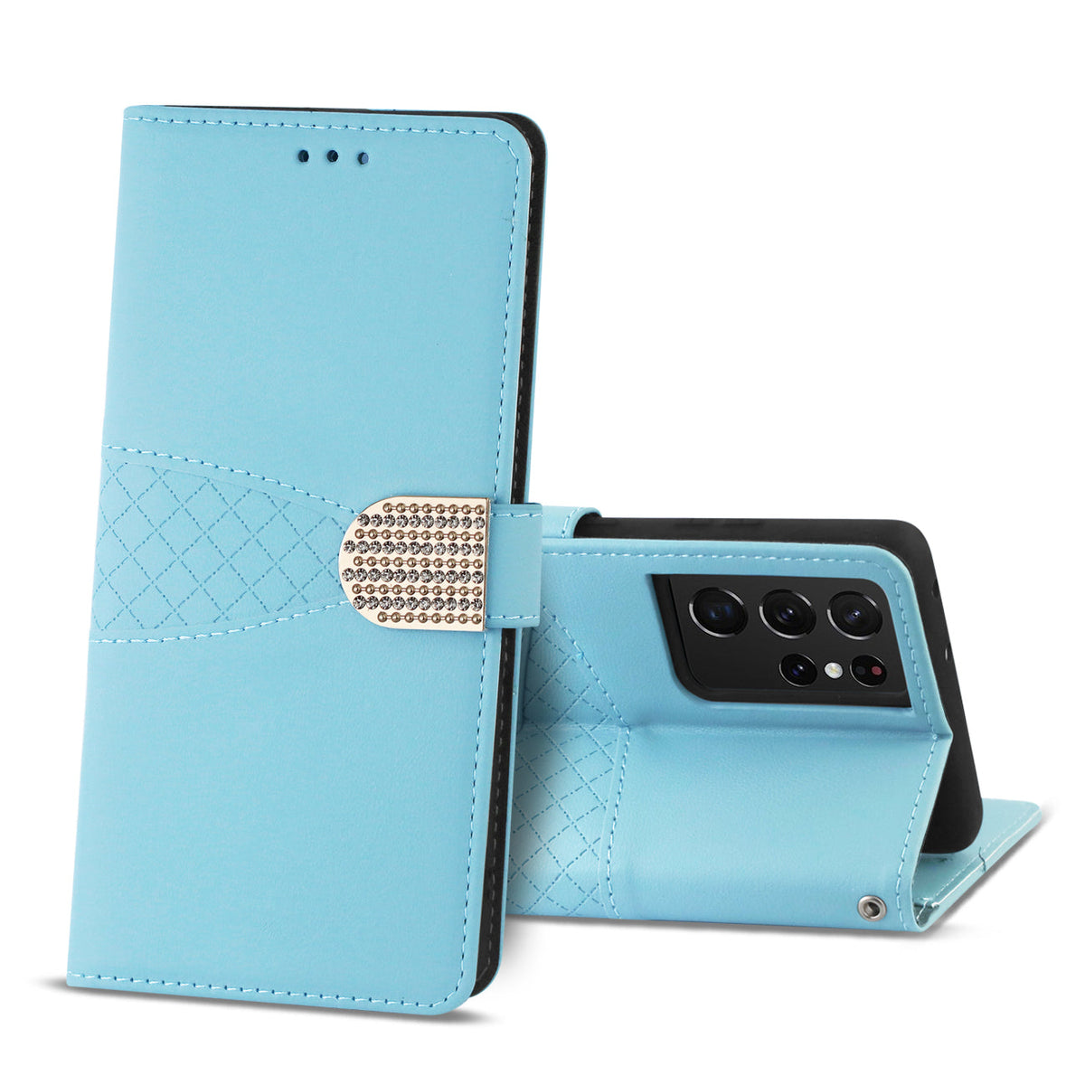 Samsung Galaxy S21 Ultra 3-In-1 Wallet Case In Blue - Durable & Reliable