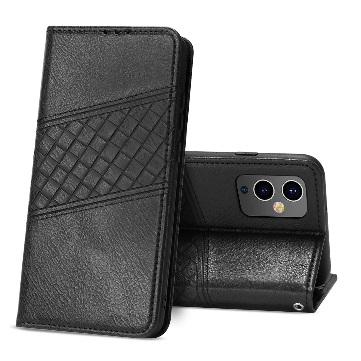 ONE PLUS 9 5G 3-In-1 Wallet Case In Black - Ultra-Slim & Reliable