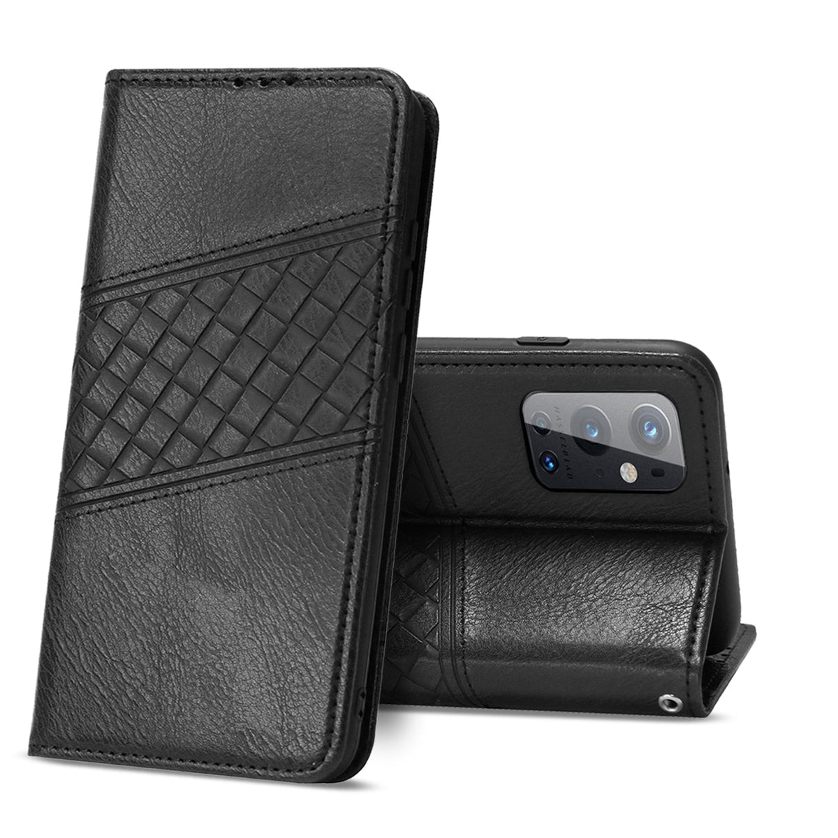 ONE PLUS 9 PRO 5G 3-In-1 Wallet Case In Black - Crystal Clear & Reliable