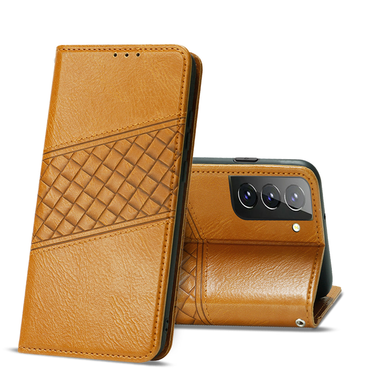 Samsung Galaxy S21 FE 3-In-1 Wallet Case In Brown (FC30-SAMS21FEBR) - Heavy Duty & Reliable