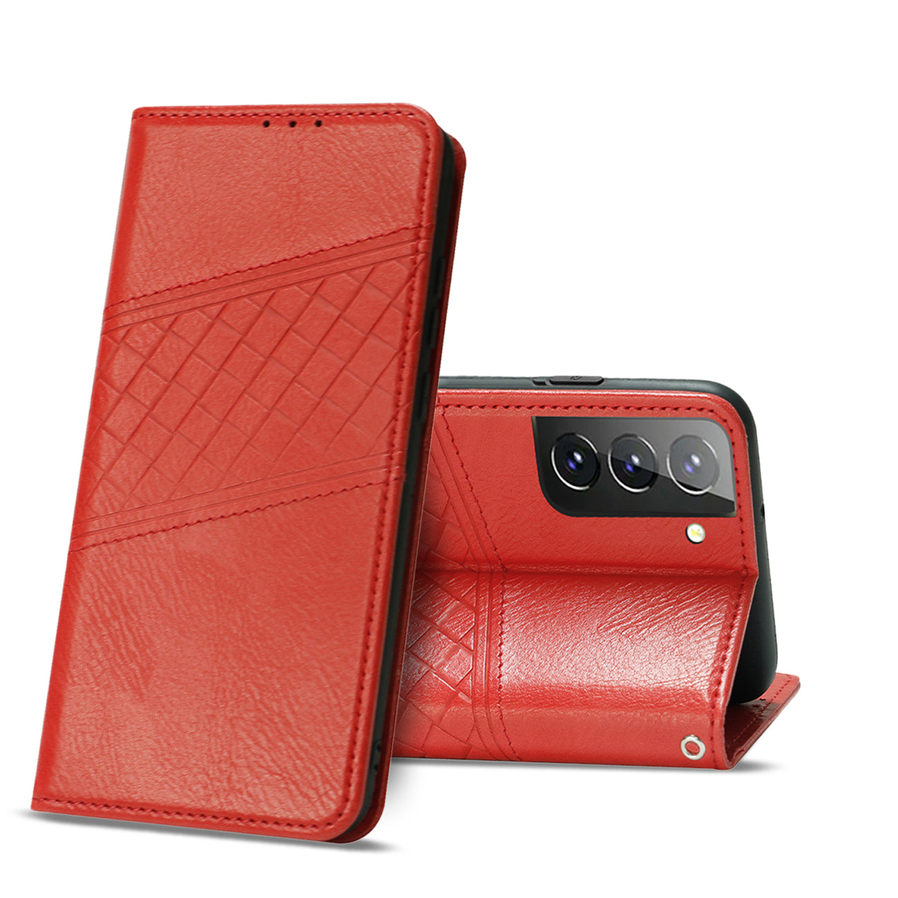 Samsung Galaxy S21 FE 3-In-1 Wallet Case In Red (FC30-SAMS21FERD) - Premium & Reliable