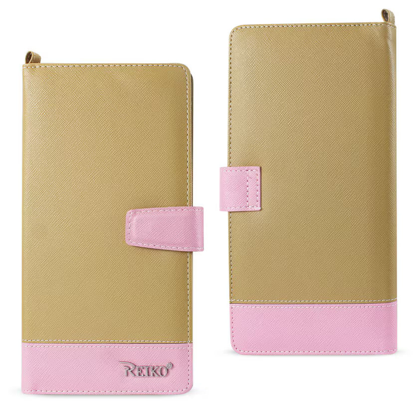 IPHONE 6/ 6S TWO TONE SUPER WALLET CASE WITH MULTIPLE CARD SLOTS IN PINK GOLD (FC35-IPHONE6PKGD) - Ultra-Slim & Reliable