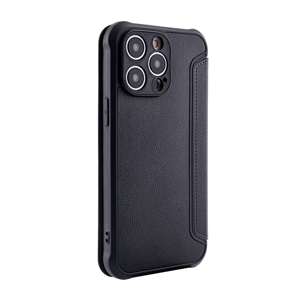 iPhone 14 Pro Compatible Magnetic wallet Leather phone case For Apple iPhone 14 Pro Max In Black (FC36-IPH14PROMAXBK) - Heavy Duty Protection by