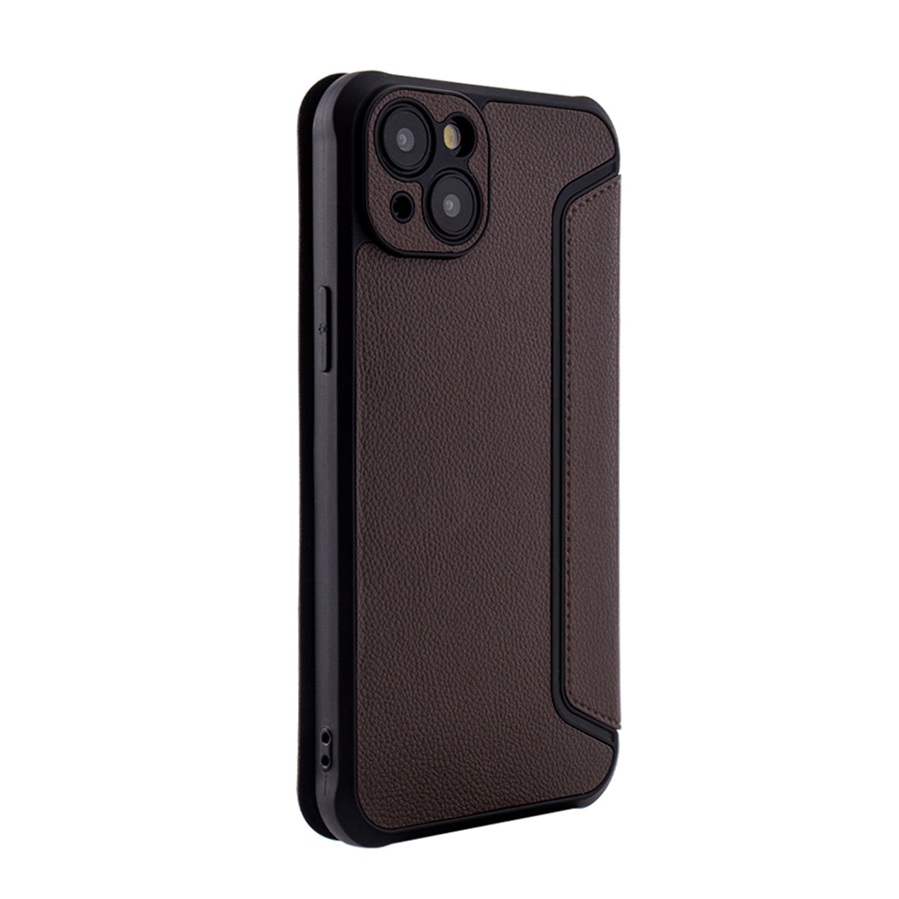 iPhone 15 PLUS Compatible Magnetic wallet Leather phone case For Apple iPhone 15 PLUS In Brown (FC36-IPH15PLUSBR) - Ultra-Slim Protection by